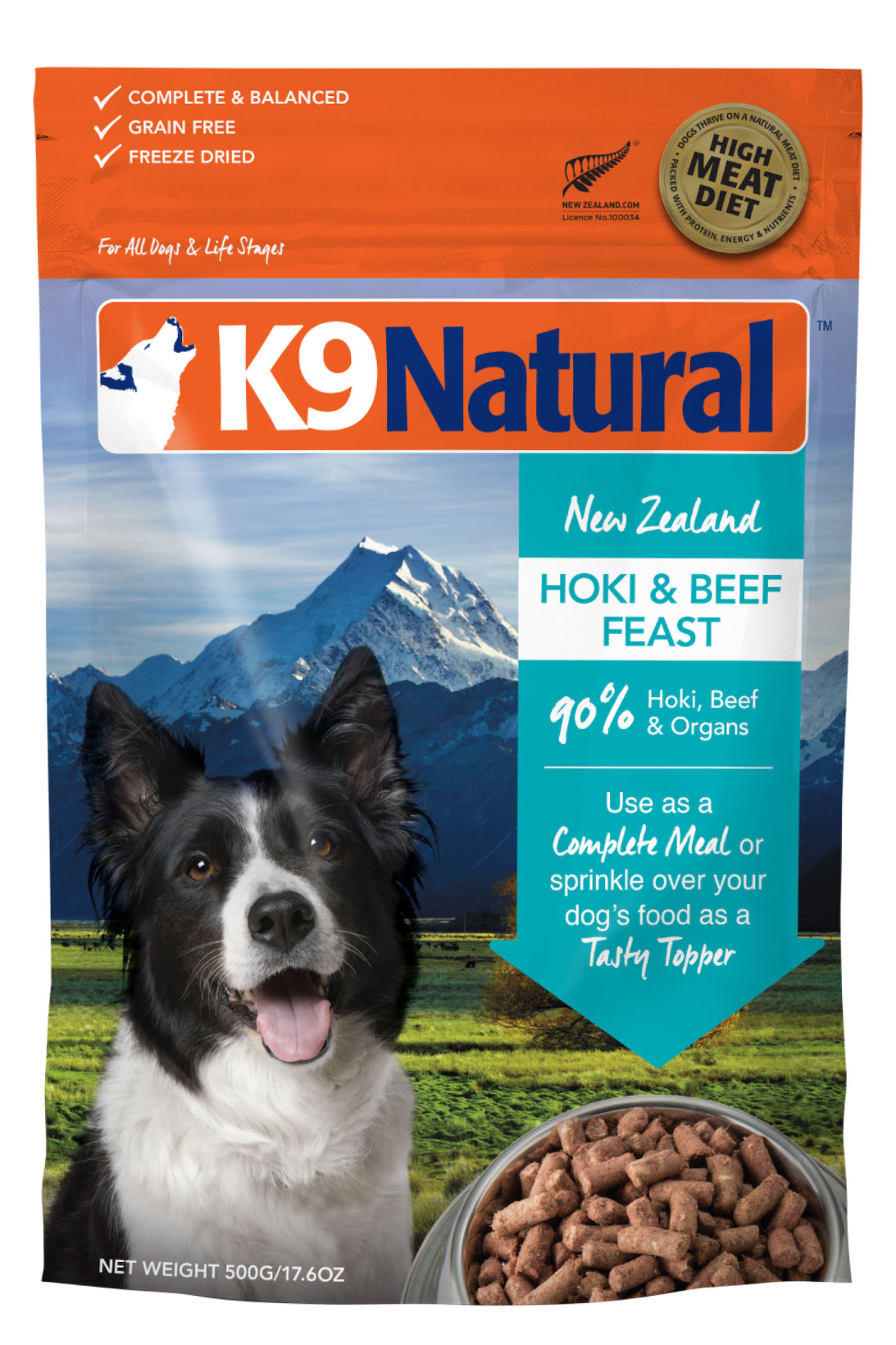 K9ホキ（白身魚）＆ビーフ・フィースト